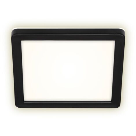 BRILONER FRANKFURT Lampada da parete per esterni a LED, IP44 Protezione dagli spruzzi d'acqua, effetto retroilluminato, luce bianca neutra, nero, 19 x 19 x 2,8 cm