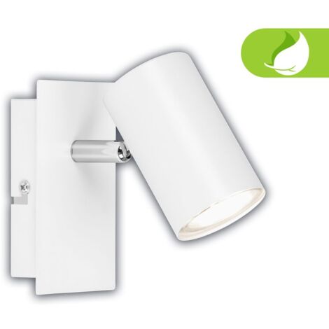 Briloner Isil A Applique LED per interni, CEE A sorgente luminosa, orientabile, inclinabile, bianco, 12 x 8 x 12,3 cm