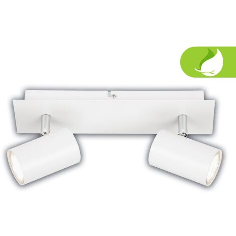 Briloner Isil A Lampada da soffitto a LED, CEE A sorgente luminosa, orientabile, lampadina sostituibile, bianco, 29 x 8 x 12,3 cm