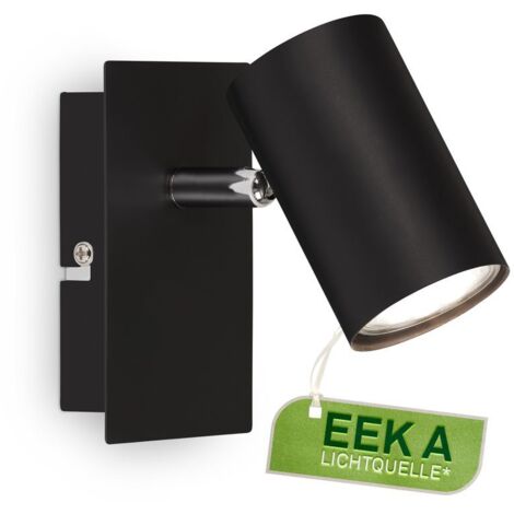 Briloner Isil A LED Wandleuchte innen, mit EEK A Lichtquelle, Schwenkbar, Schwarz