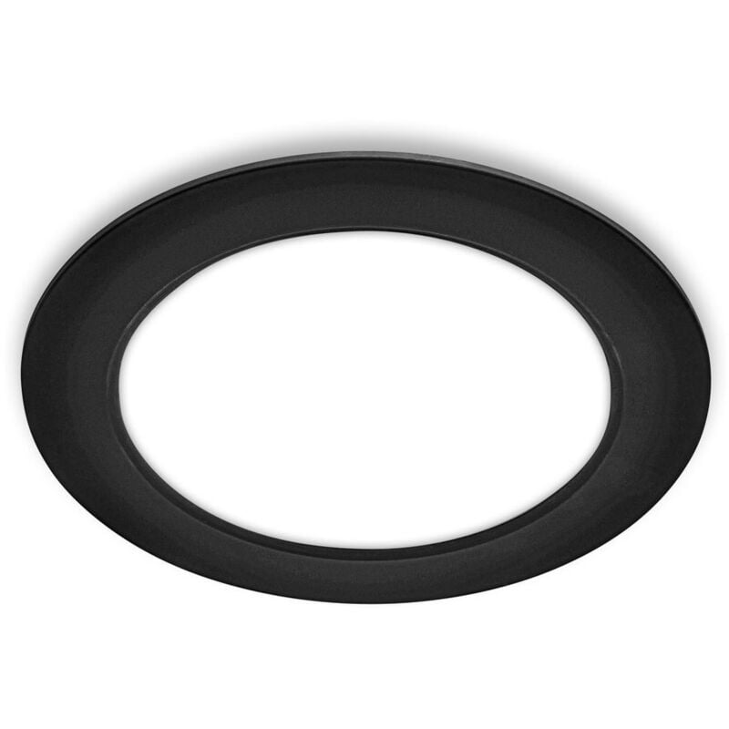 Image of B.k.licht - Briloner jeft 1x faretto da incasso, piatto, diametro 17 cm, luce bianca neutra, nero, Ø17 x 3 cm
