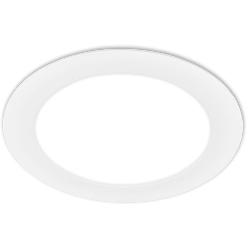 Briloner - Jeft 1x spot led encastrable 230V, plat, 22 cm de diamètre, lumière blanc neutre, Blanc, Ø22 x 3 cm Briloner - Jeft 1x spot led encastrable 230V, plat, 22 cm de diamètre, lumière blanc neutre, Blanc, Ø22 x 3 cm