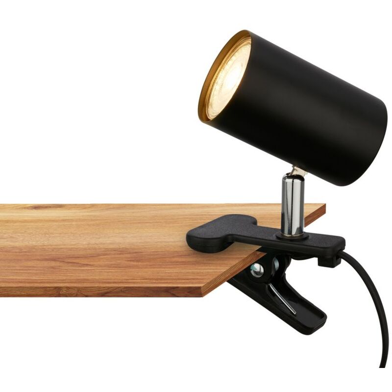 Briloner KLEM 2766015 Spot à pince GU10 9 W noir