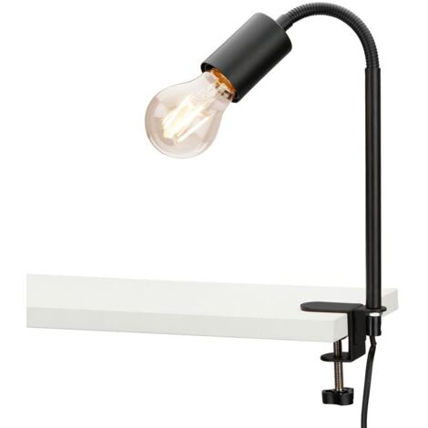 Briloner Klemmleuchte Krampo schwarz E27, max. 10W Klemmleuchte