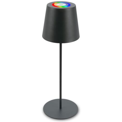 Briloner lampada da tavolo senza fili, touch, luce colorata RGB+W, regolabile in altezza