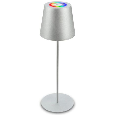 Briloner lampada da tavolo senza fili, touch, luce colorata RGB+W, regolabile in altezza