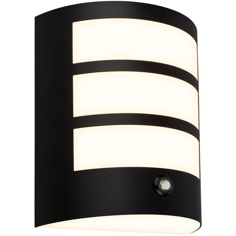 Lampe led murale rechargeable, fonction tactile, variateur, fonctionnement sur batterie, noir, dimensions : 18 x 15 x 7 cm - Briloner