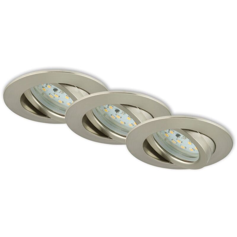 Led Einbauleuchten 3er Set Einbaustrahler Einbauspot - Briloner