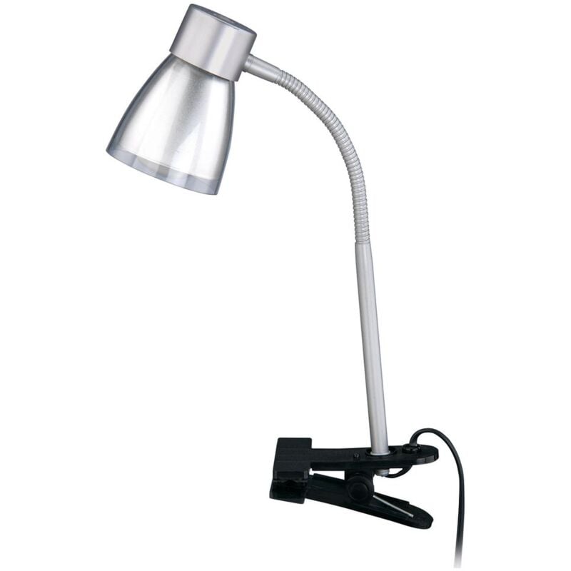 Briloner - Lampe à pince leuchten jam, 40 w, IP20, couleur titane, métal-plastique, excl. 1x E14, 8 x 35 x 18 cm