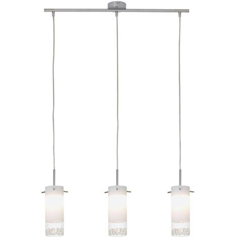 Briloner Leuchten 4289-038 A +, Lampadario LED, Sospensione, 15 W, cromata, 120 x 70 x 120 cm [Classe di efficienza energetica A+]