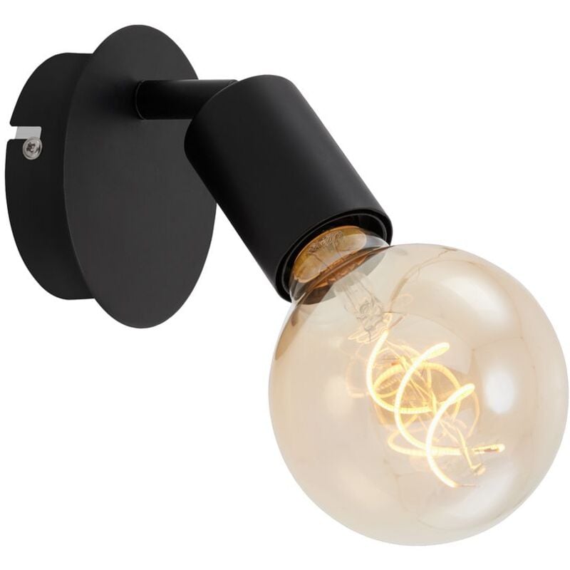 Briloner - Lampada da parete Faretto da parete orientabile retrò 1xE27 60W nero metallo