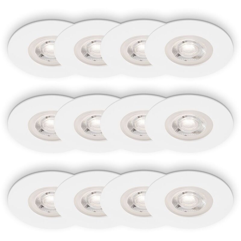 Briloner Kulana 3x4er Set Led Einbauleuchten, Spritzwasserschutz, Weiß, Ø9 X 2, 5 Cm