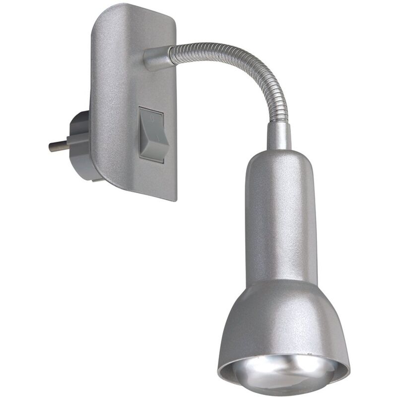 Applique Nordico Paku Metallo Argento 1 Luce E14