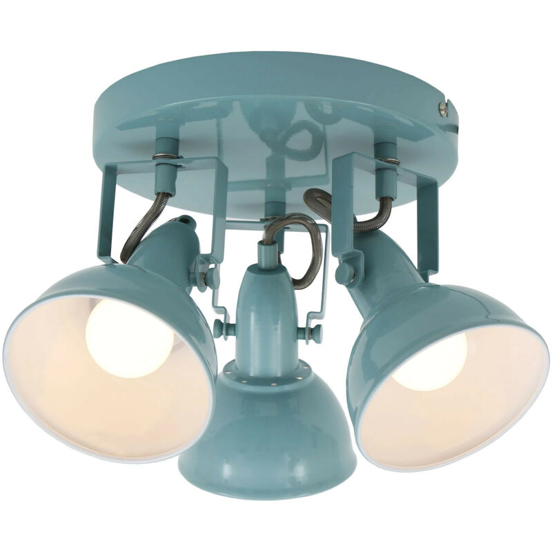 Plafoniera soft 3 luci E14 bianco/menta