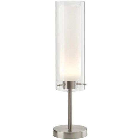 Briloner Leuchten - Lampada da Tavolo 5W,Toni d'Argento [Classe di efficienza energetica A+]