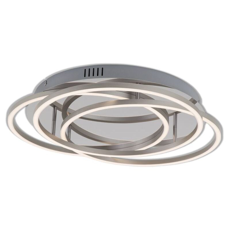 Lampada da soffitto a led dimmerabile con funzione di memoria 56 w argento metallo-plastica Briloner