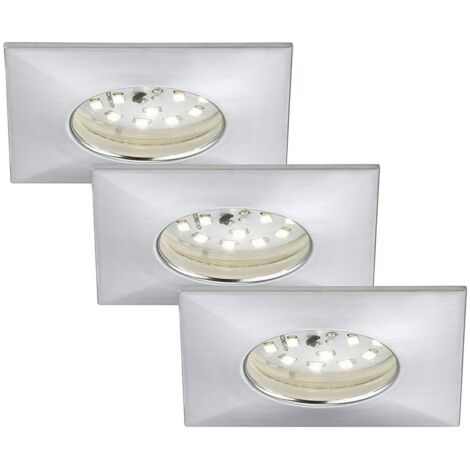 Briloner Leuchten Luci da Incasso Integrata, 5 W, Alluminio, set da 3 pz. 5 unit