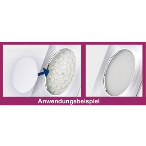 Briloner Leuchten Luci da Incasso Integrata, 5 W, Cromo, 5 unit