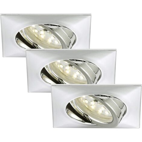 Briloner Leuchten Luci da Incasso Integrata, 5 W, Cromo, 5 unit