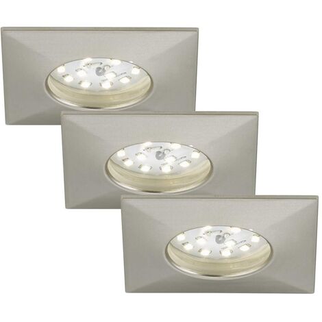 Briloner Leuchten Luci da Incasso Integrata, 5 W, Satinati, 3 unit