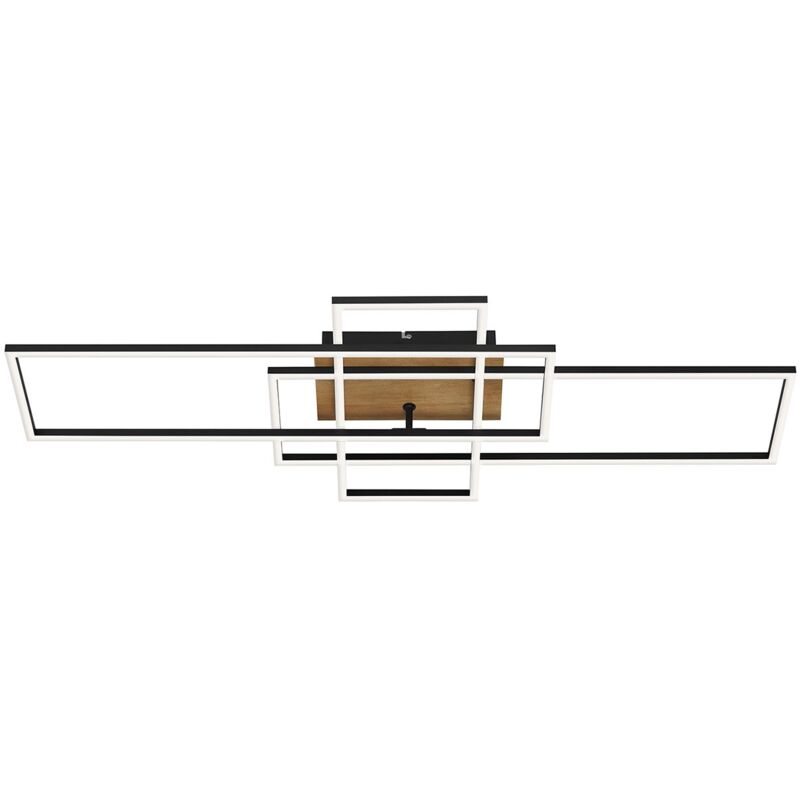 Briloner - Applique Moderna Frame Metallo Nero Led Integrato 51W Da 2700 a 5000K
