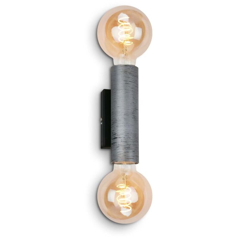 Briloner - Leuchten rugir - Applique murale et plafonnier - 3710024 - Silver Crafted - 2 ampoules - Douille E27 max. 60 watts - 16 x 6 x 8 cm