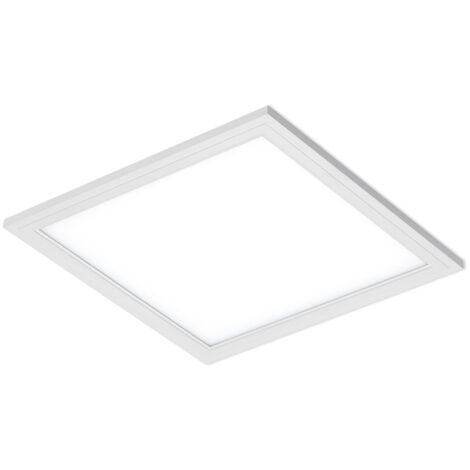 BRILONER Pannello LED semplice, luce bianca neutra, bianco, 29,5 x 29,5 x 5,5 cm
