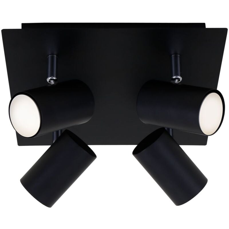 Lampada da soffitto lampada spot orientabile 4xGU10 40W nero metallo Briloner