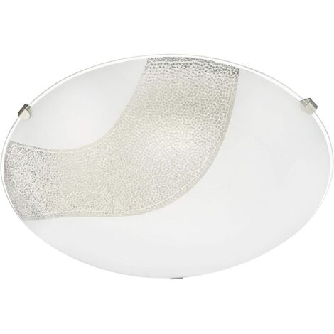 BRILONER - PLAFONIERA IN VETRO DECORATO9W  LED DIAMETRO 25CM