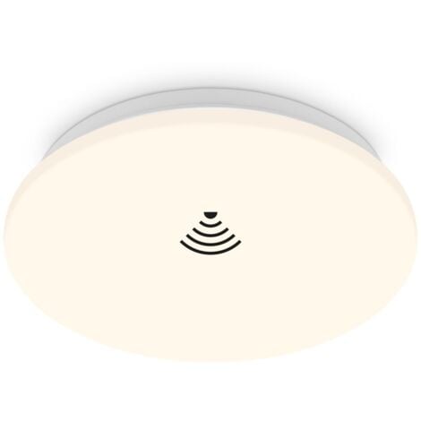 Briloner - Plafonnier LED avec détecteur de mouvement, lumière blanche chaude, plafonnier LED, lampe LED, lampe de salon, lampe de salle à manger, lampe de cuisine, chambre d'enfant, 270x60 mm (DxH) b