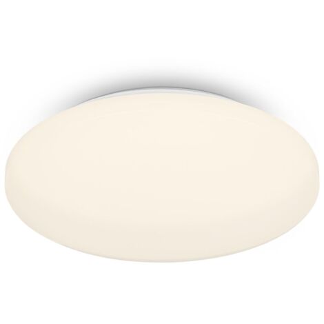 BRILONER - plafonnier LED, plafonnier LED salle de bain IP44, lampe de salle de bain, lumière blanche chaude, Ø275 mm, blanc
