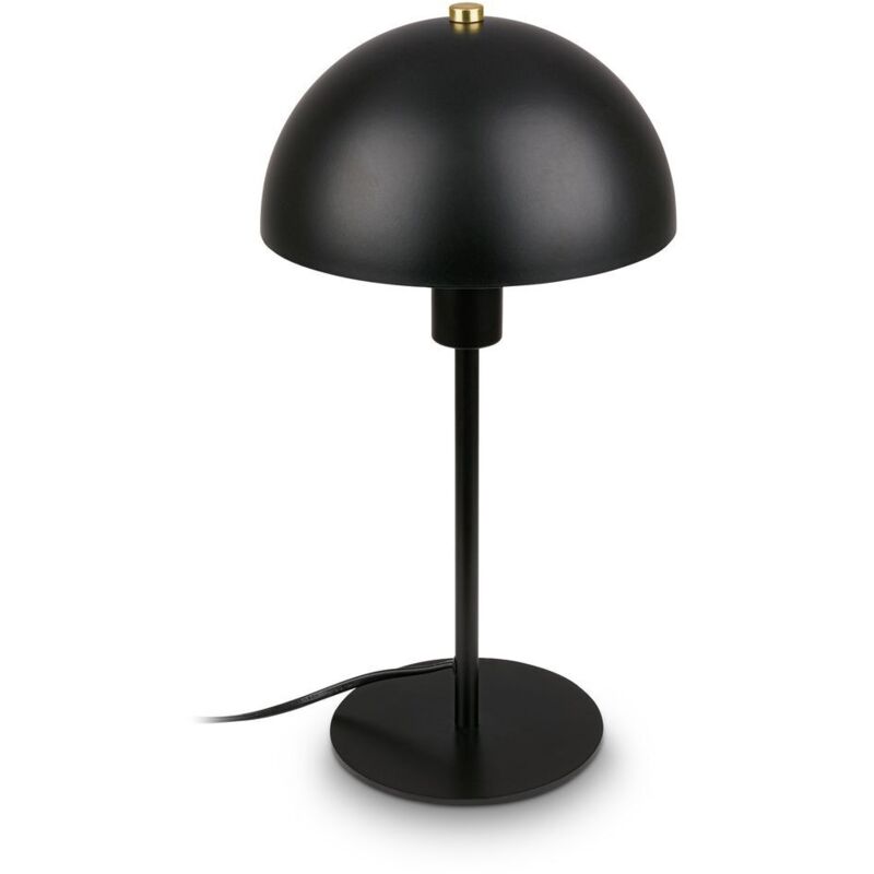 Briloner Pura Tischlampe, Kabelschalter, E14, Schwarz, Ø18 X 35 Cm