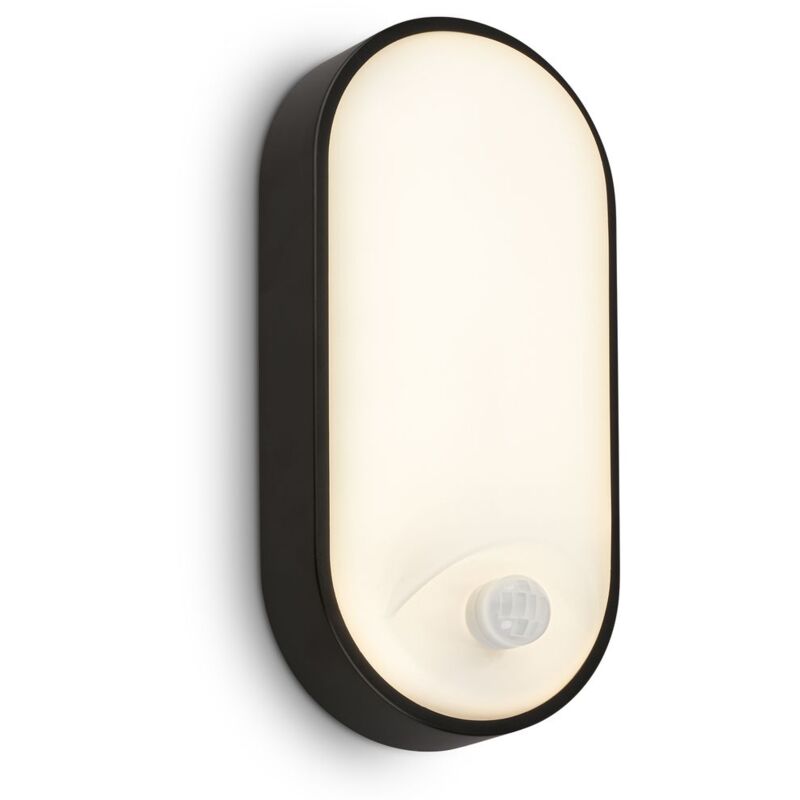 BRILONER Black IP65 Sensor Included LED Safety Light