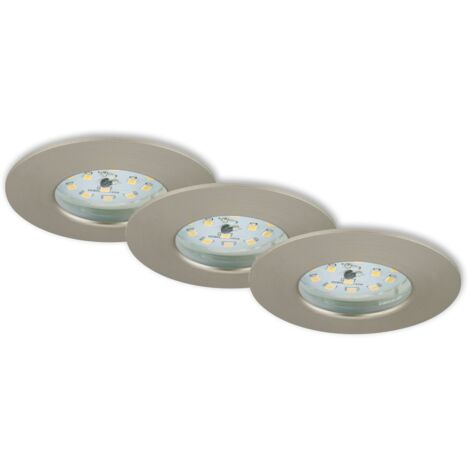 BRILONER - SET 3 FARETTI DA INCASSO  3X5W 400LM FISSO IP44
