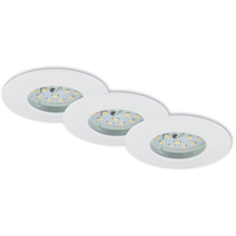 BRILONER - SET 3 FARETTI DA INCASSO FISSO LED 3X5W 400LM IP44