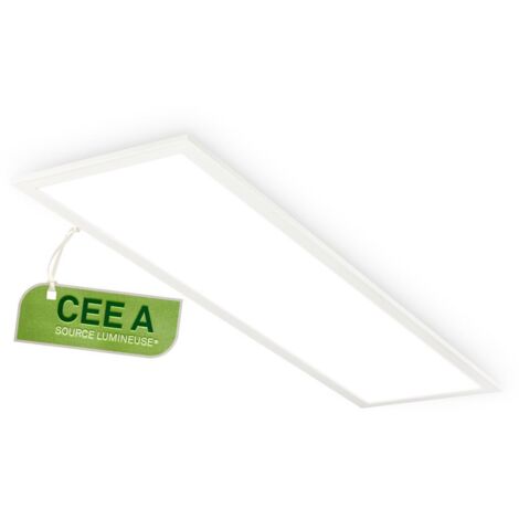 Briloner SIMPLE A Panneau LED, CEE A source lumineuse, protection contre les projections d'eau, lumière blanc neutre, blanc, 100 x 25 x 6 cm