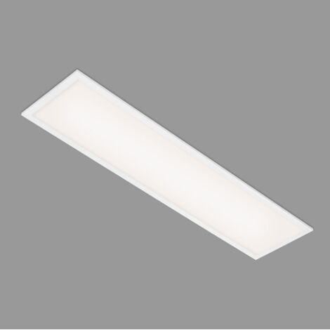 Briloner Simple Plafoniera LED, pannello LED piatto, angolare, 100x25 cm, bianco