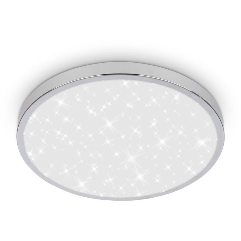 BRILONER - Plafonnier LED salle de bain avec lumière indirecte, IP44 protection contre les éclaboussures, couleur de lumière blanche chaude,