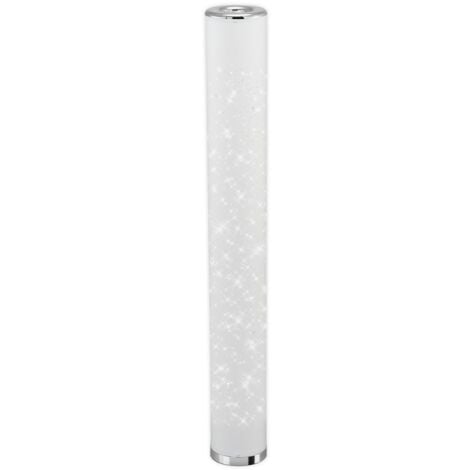 BRILONER YOTA lampada da terra a LED, decorazione a stelle, interruttore a cavo, luce bianca calda, cromo, 13 x 103,5 cm