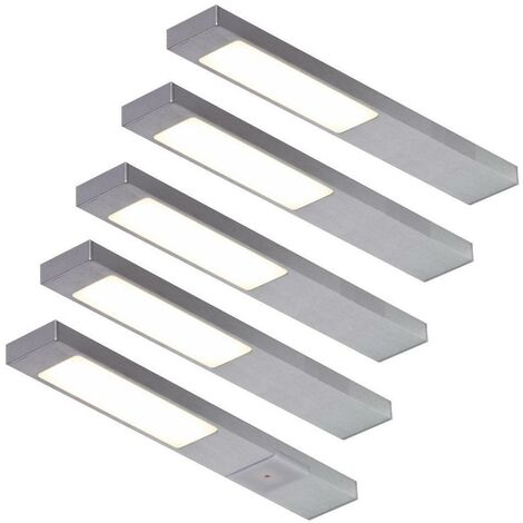 MM_UNVERIFIED_BRAND Brinkdöpke 5er-Set LED Leuchte NEOPLAN Change 5x2,2W, Edelstahl-Optik, 2700-6000K