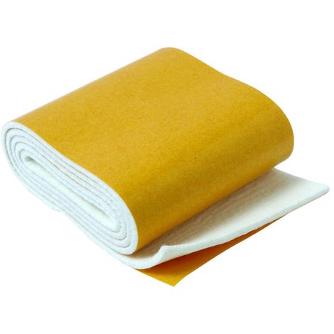 Brinox B62760B Slip Feltro, Bianco, 85 mm x 1 m