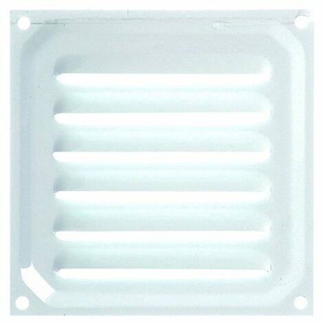 Brinox B70210D - Griglia di ventilazione 10 x 10 cm, colore: Bianco laccato