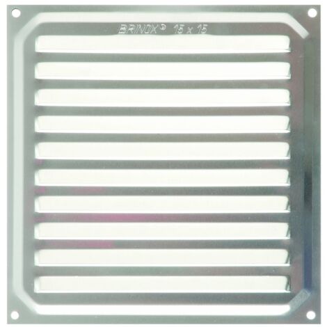 Brinox B70220A - Griglia di ventilazione in alluminio, 15 x 15 cm
