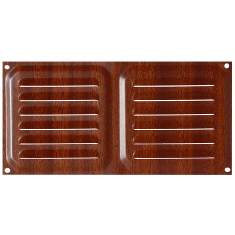 Brinox B70230Z - Griglia di ventilazione in legno scuro, 10 x 20 cm