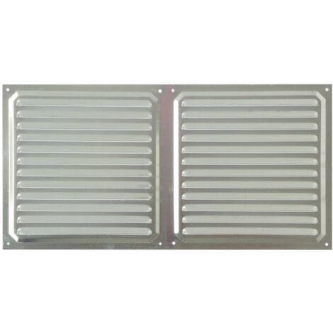 Brinox B70540A - Griglia di ventilazione in alluminio, 20 x 40 cm