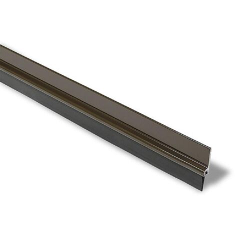 BRINOX burlete adh.aluminio goma 100cm marron sobreponer b82720m
