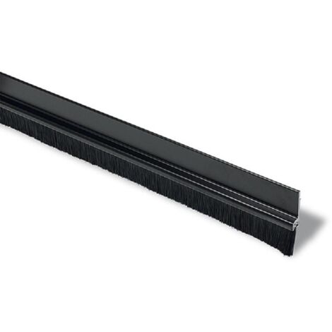 BRINOX burlete adh.aluminio pelo 100cm negro sobreponer , 0UNIDADES