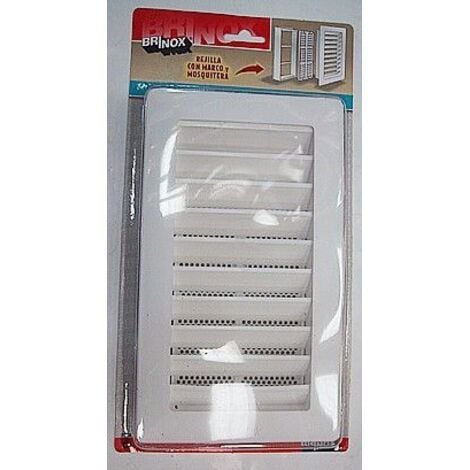 BRINOX REJILLA PLASTICO 1424 SHUN C/MOSQUITERA MARCO B70980B