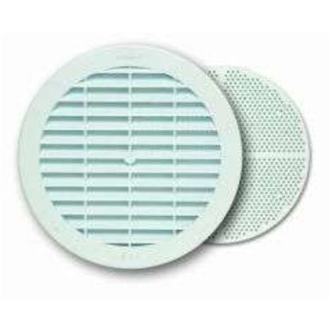 BRINOX REJILLA PVC CIRCULAR 150mm.Ø C/MOSQUIETRA BLANCA B70970B