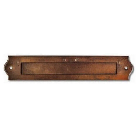 Brionne – Entrée de boîte aux lettres 230x28 mm finition rouillée – Pour environnements extérieurs – Visserie fournie – 1180320RO